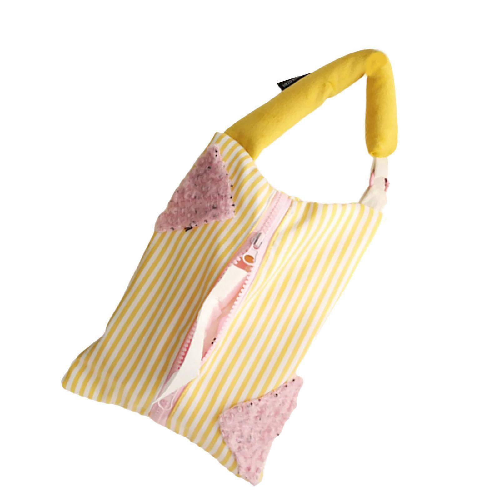 Stylish Universals Car Tissue Storage Bag Secure Mounting Systems Fit Most Vehicle Indoor Space  Yellow