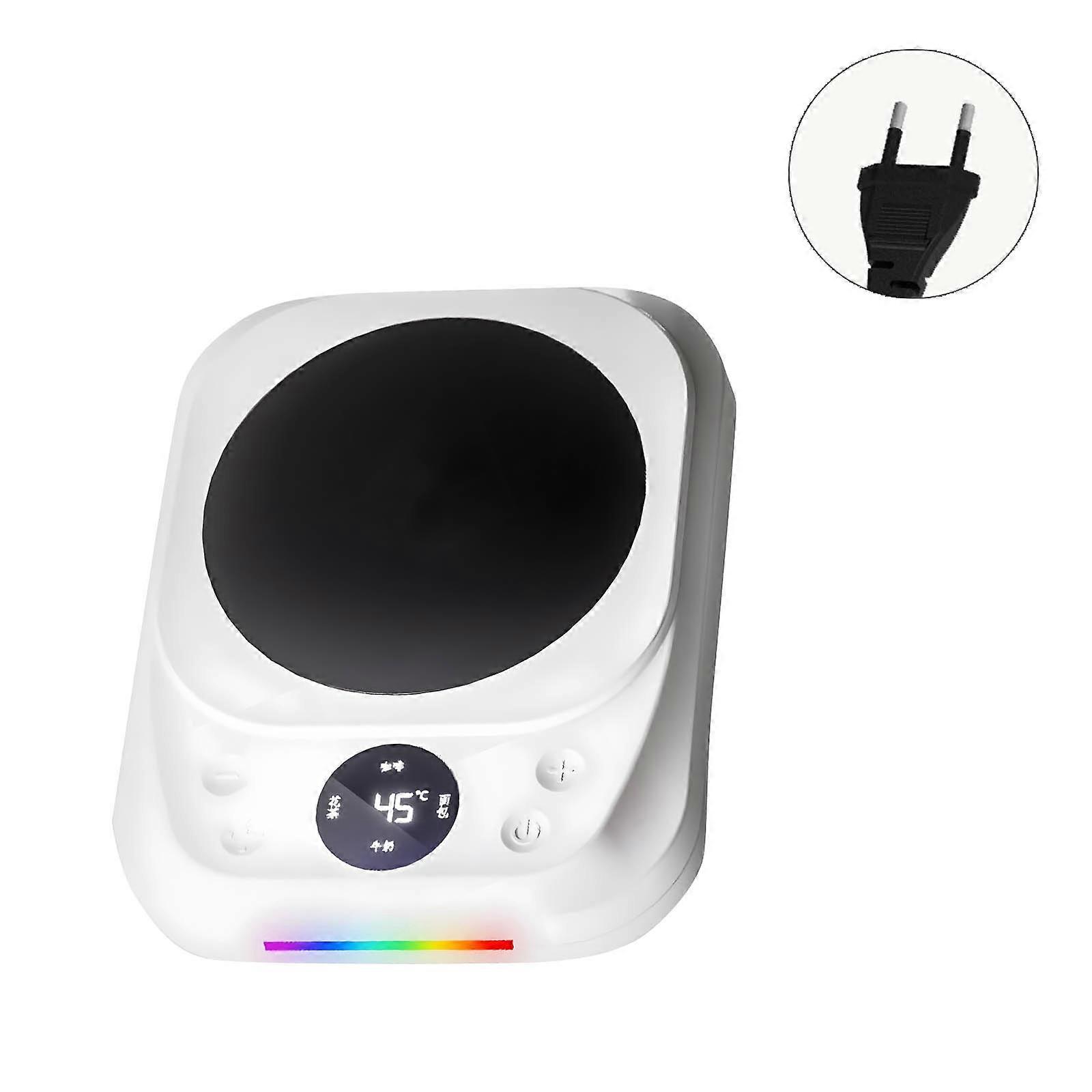 Intelligent Auto Dimming Cup Toastier Clock Function 12H Scheduling ABS Substance Heat Resistant Plan  White