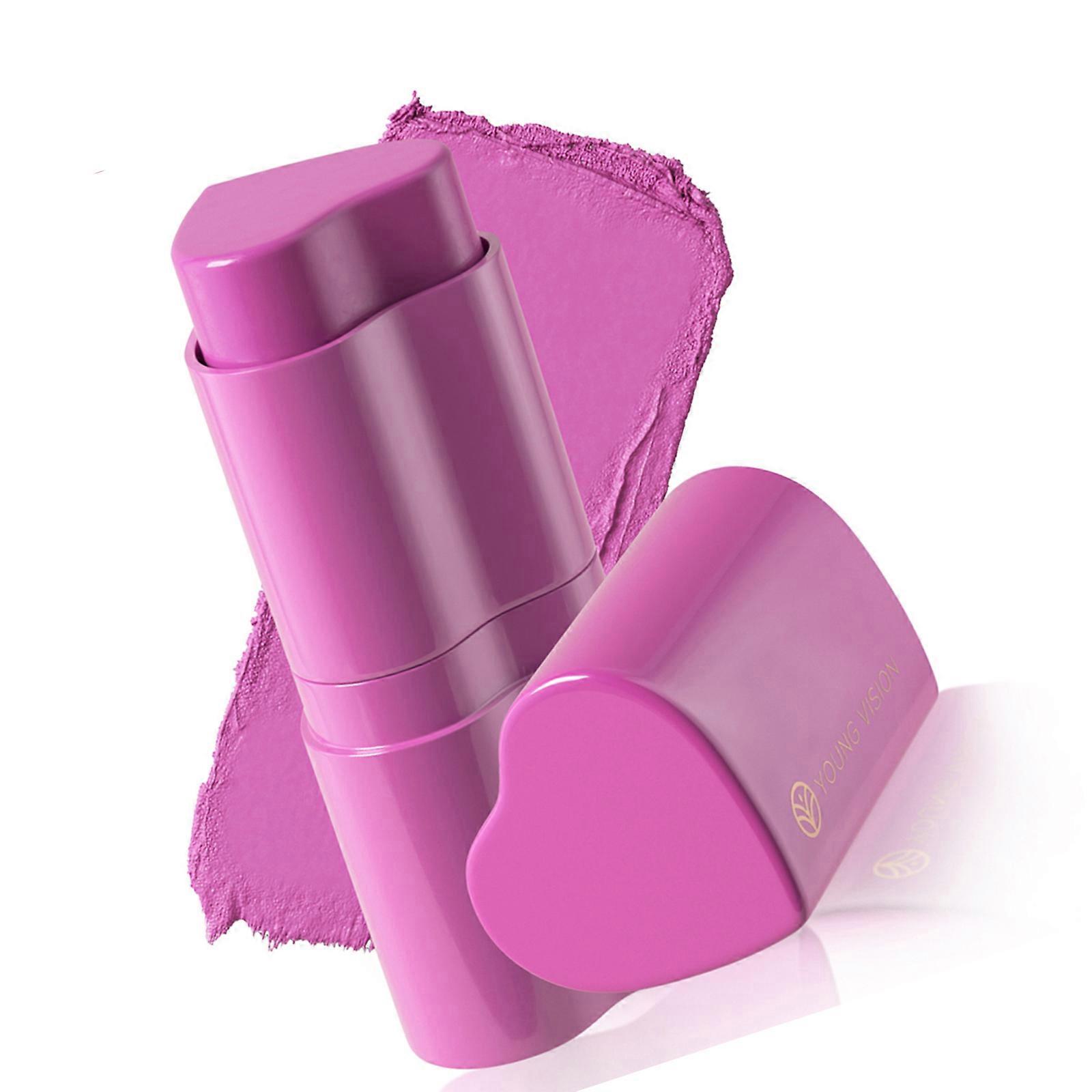 Versatile Blush Face Stick Heart shaped Makeup Stick Smooth And Lightweight Cream Tint For Lips And Cheeks  06