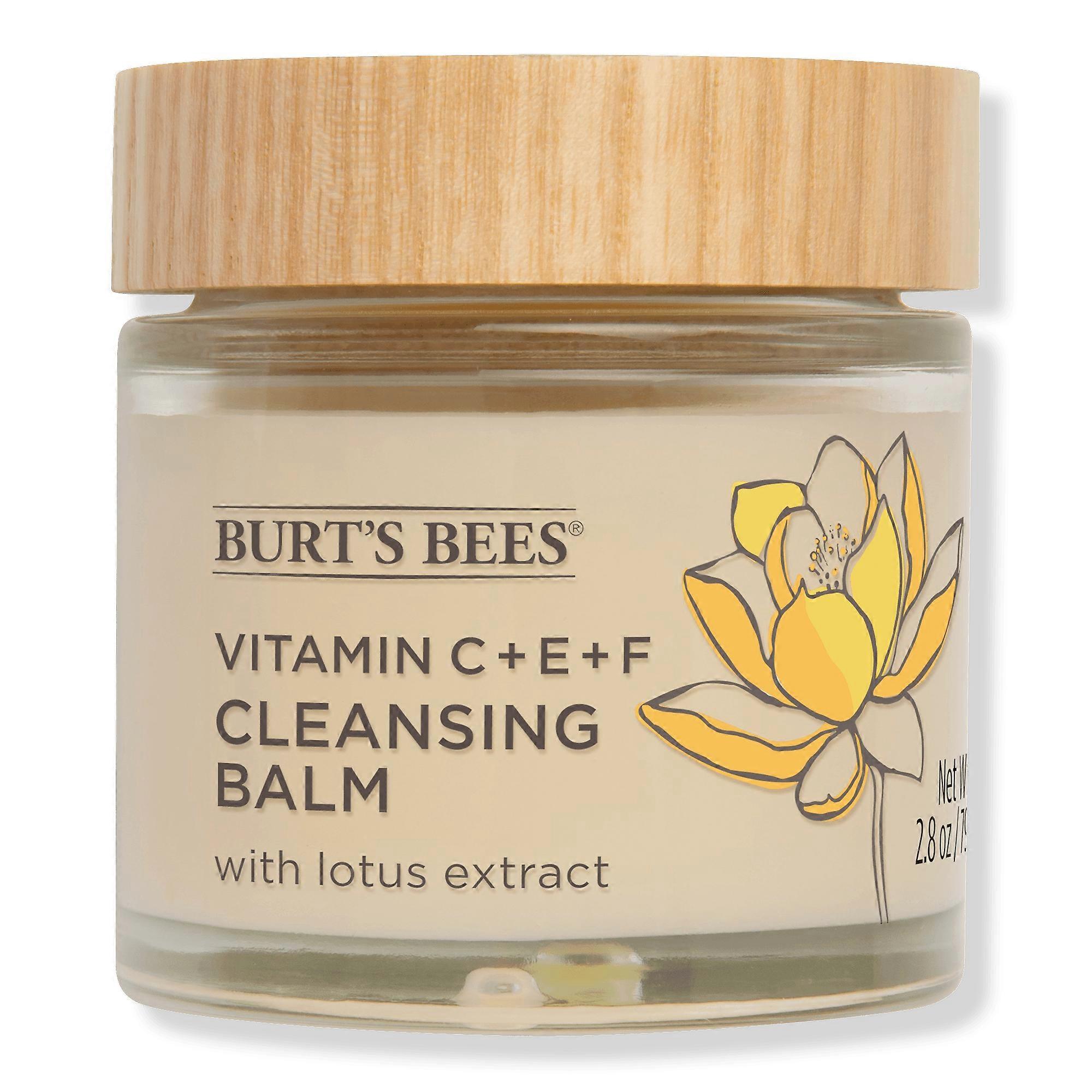 Burt's Bees Vitamin C + E + F Cleansing Balm With Lotus Extract, 2.8 Oz