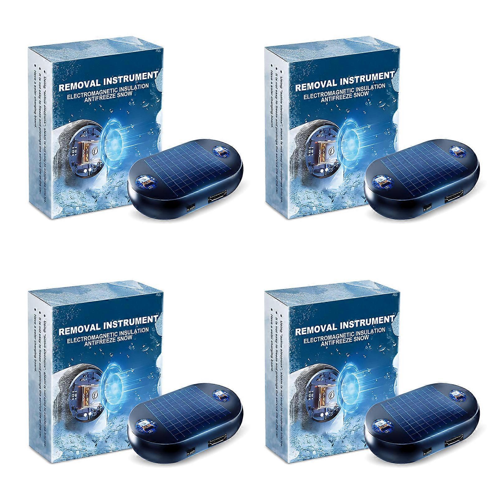 Electromagnetic Car Deicer For Ice Prevention And Automatic Defrosting Winter Use With Molecular Vibrations Technology 4pcs Multicolor