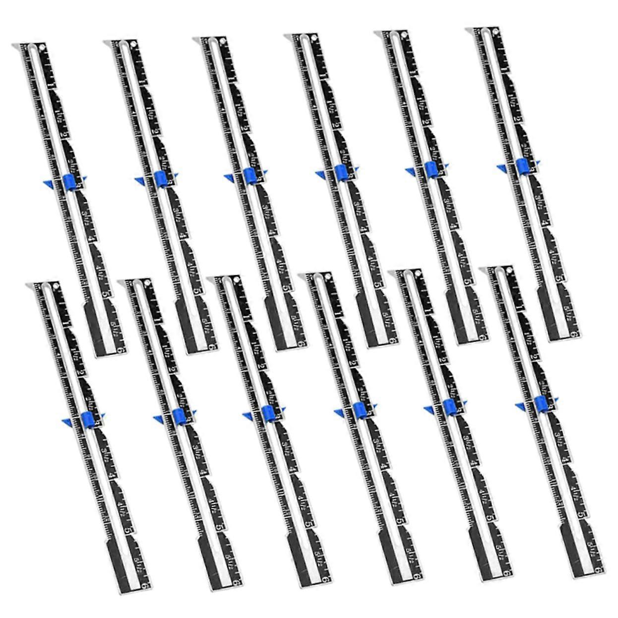 18 Pcs Sewing Gauge Sliding Ruler Set for Accurate Hemming, Button Spacing, Quilting, and Tailoring