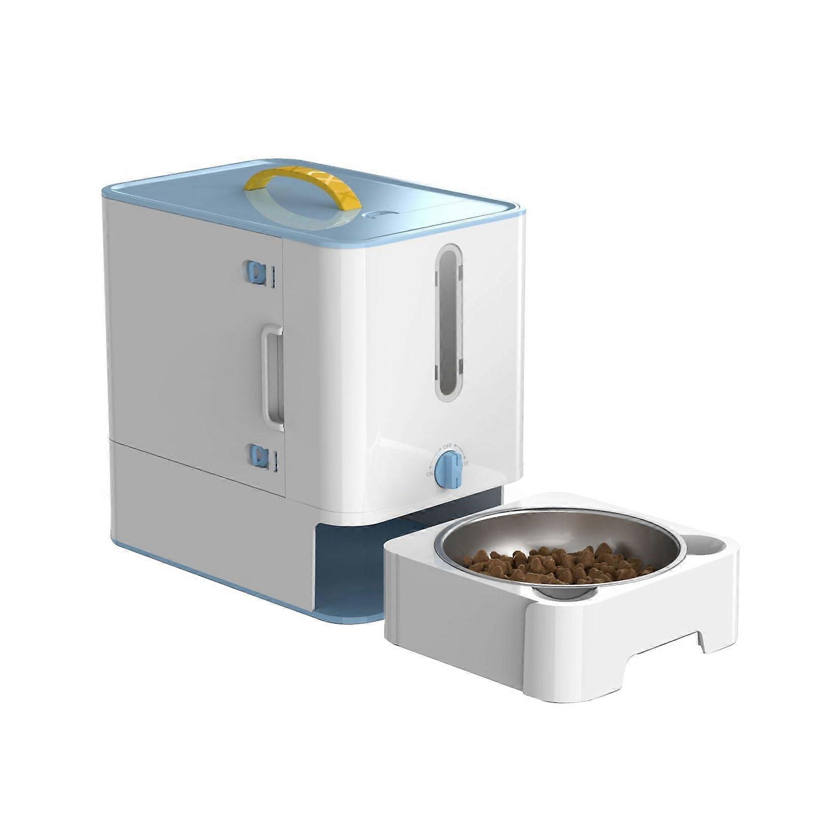 Dustproof Food Storage Box Indoor Feeding Box With Lid Snack Storage Space Saving Bin Light Blue