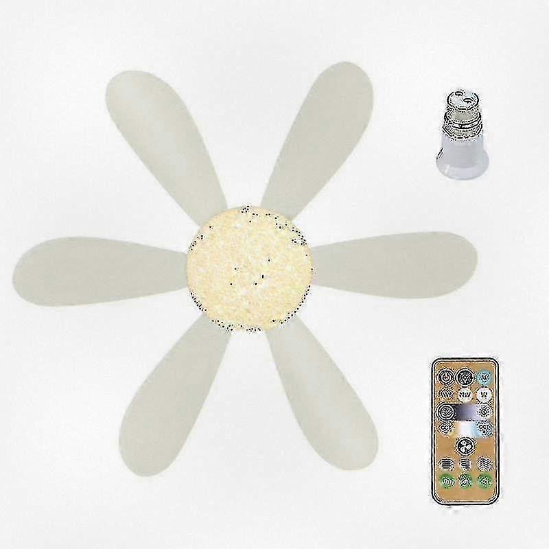 E27 Reversible Ceiling Fan with Remote Control 40W Modern Design for Bedroom Lighting