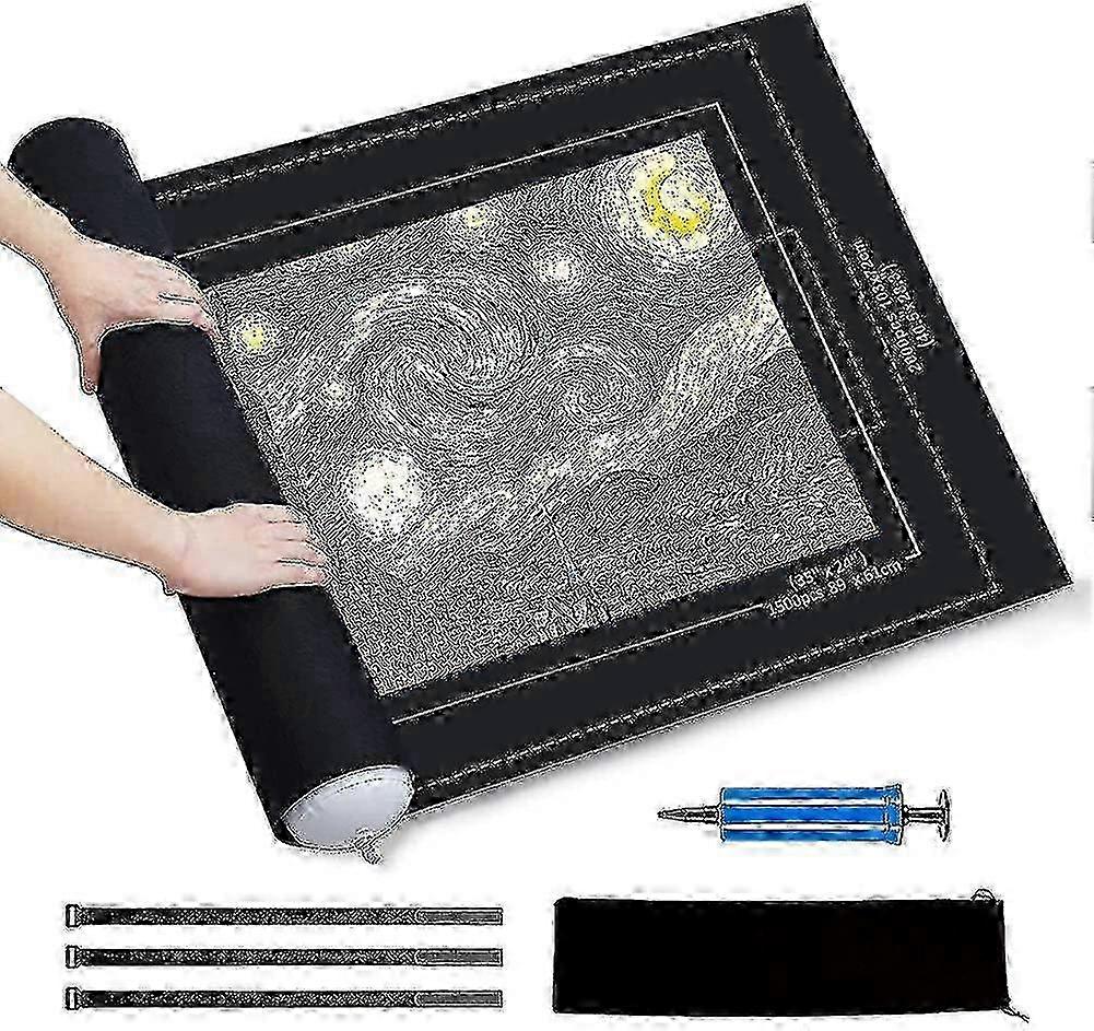 Puzzle Base 2000 Pieces, Puzzle Roll Storage Mat, Felt Puzzle Mat For Up To 2000