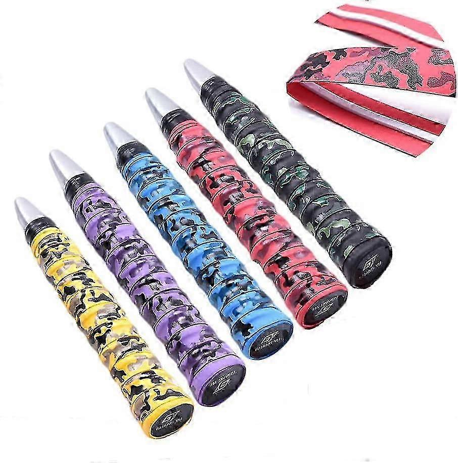 Grip Tape Tennis Racket Tape, Grip Tape Badminton Αντιολισθητικό, Απορροφητική ταινία λαβής, 5 χρώματα f74