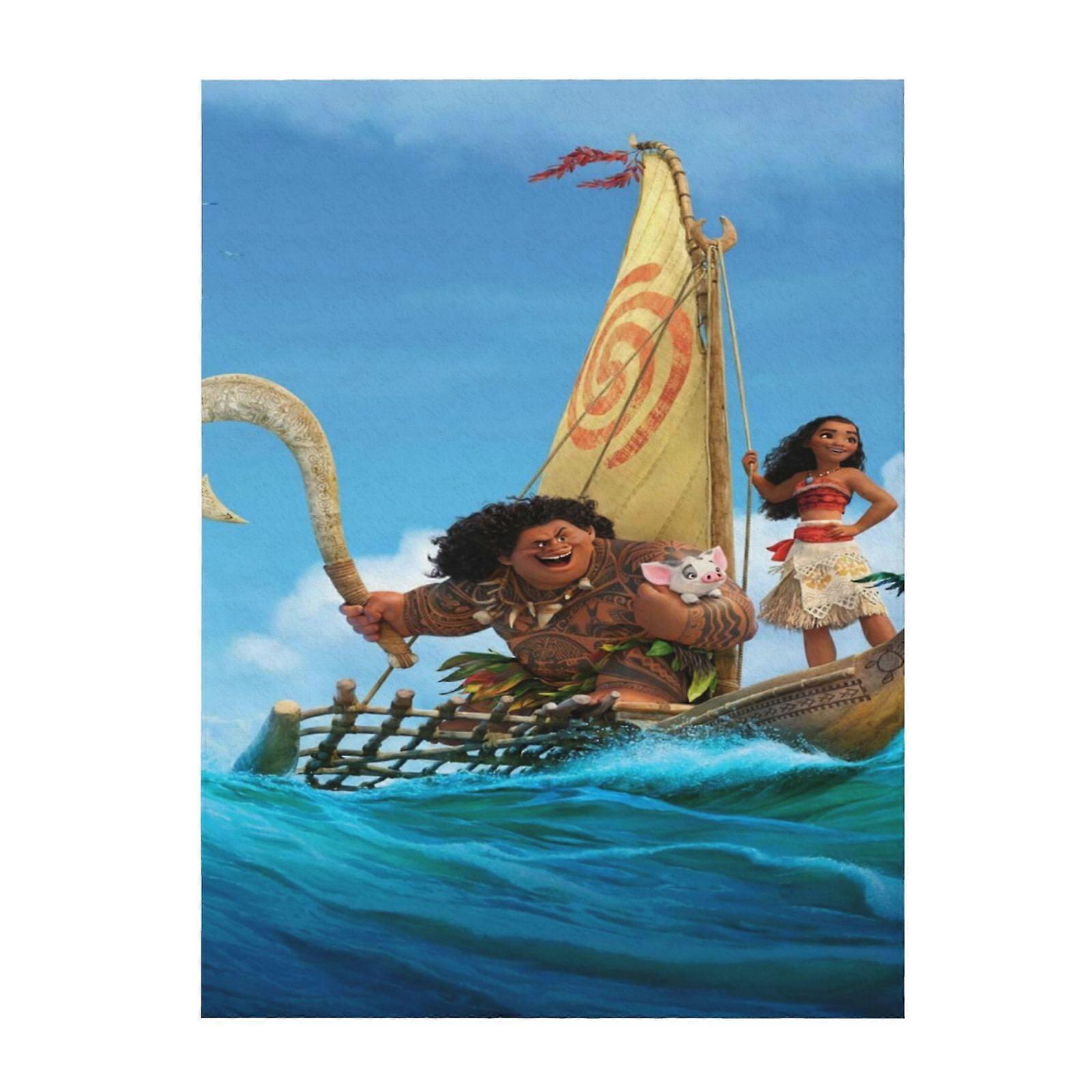 Moana Soft And Comfortable Throw Blanket Plush Lightweight Warm Plush Flannel Blanket And Throws For Couch Sofa Bed 80"X60"