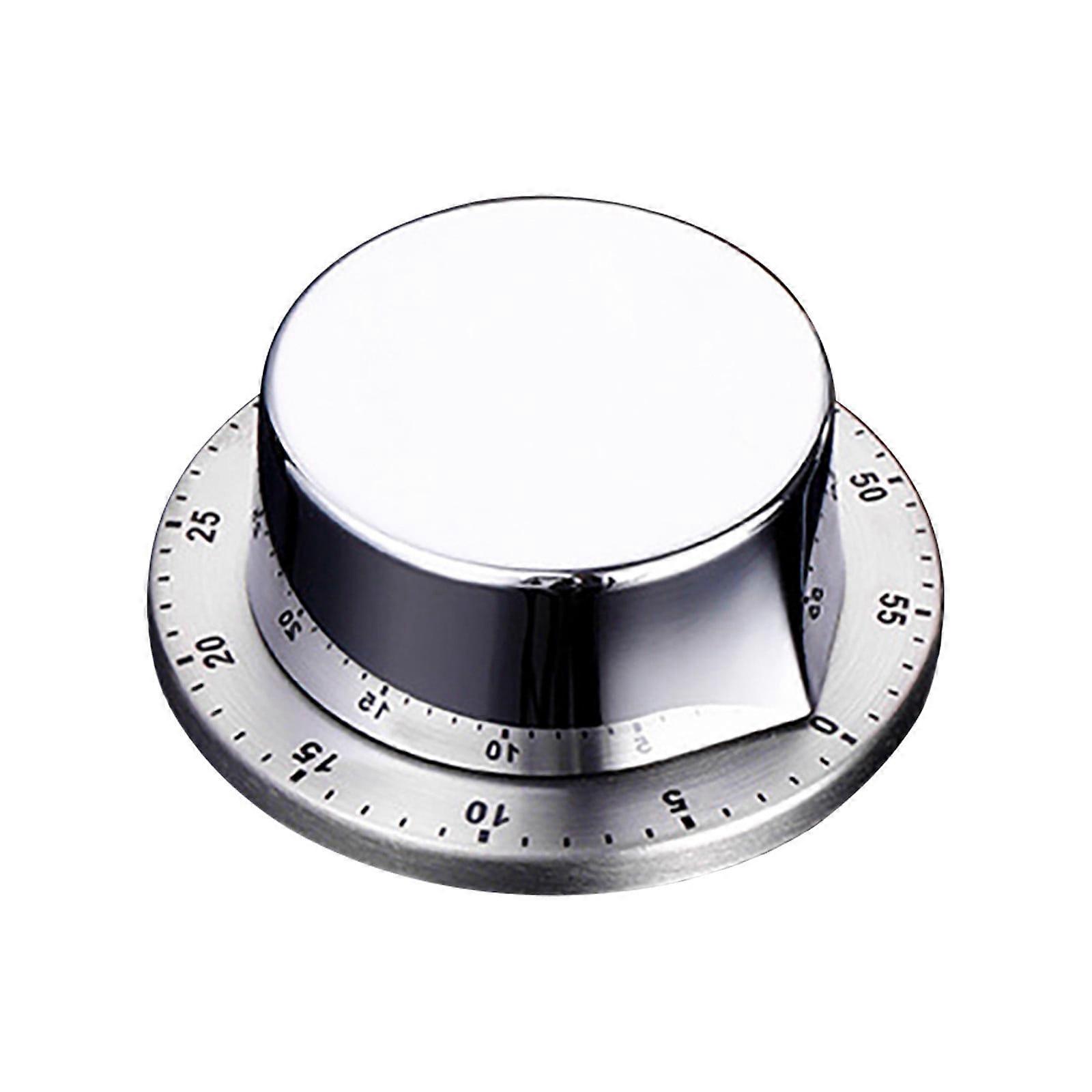  Stainless Steel Kitchen Timer Mechanical Timer With Magnetic Silver