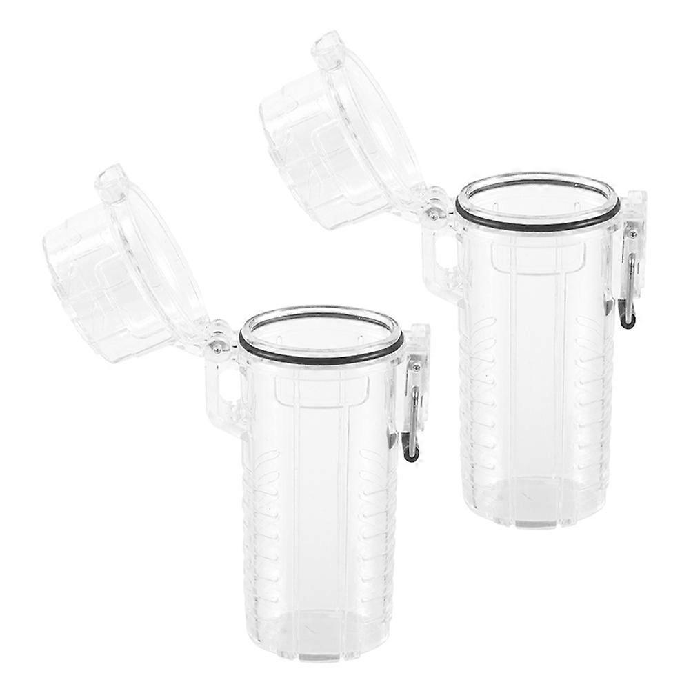Rectangular Lighter Cover Protective Lighter Case For Outdoor Enthusiasts Transparent 2Pcs