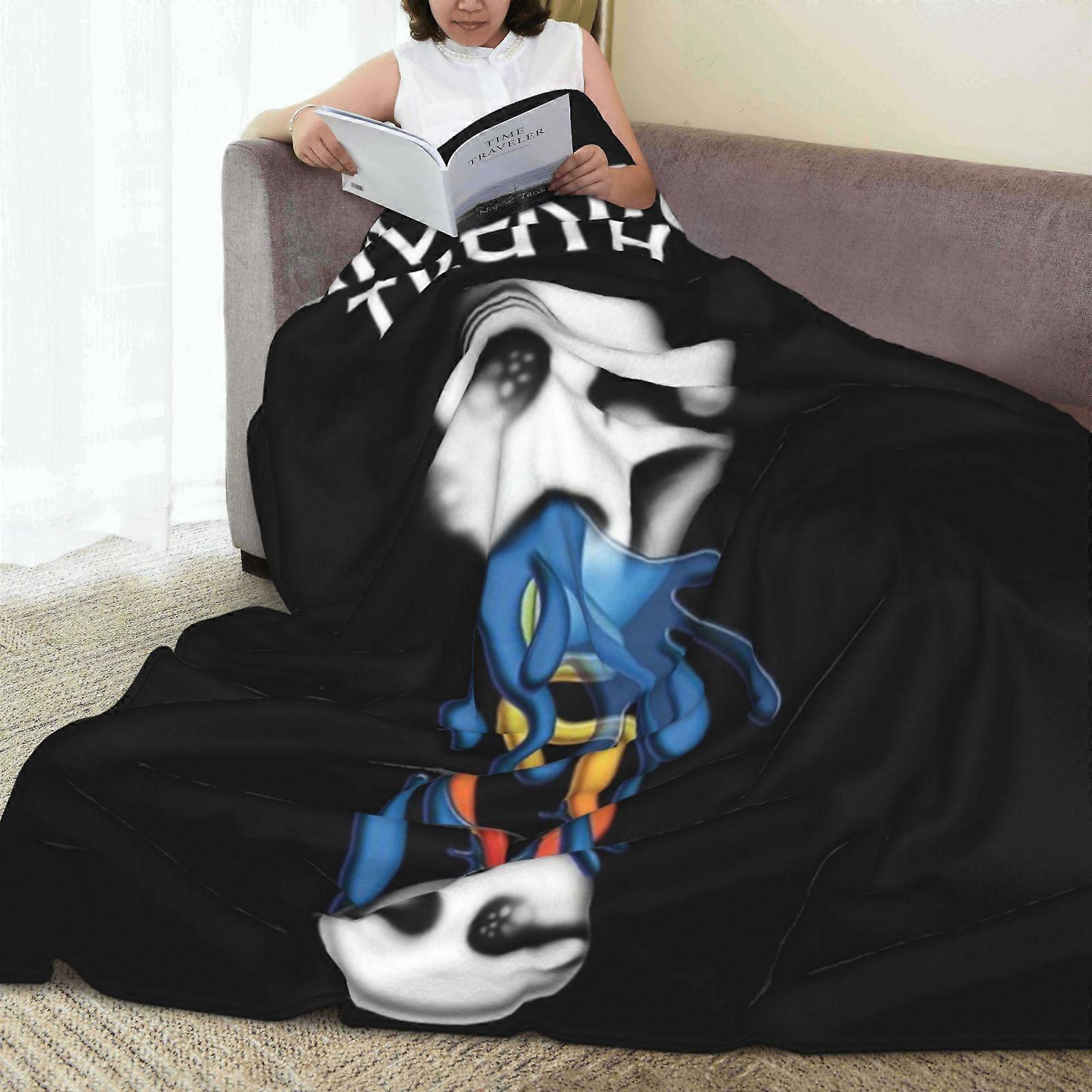 []TheShiveringTruth Digital Print Flannel Blanket Modern Design, Suitable for Bed and Sofa, All-Season Use, Ultra Soft C-LAMGD410