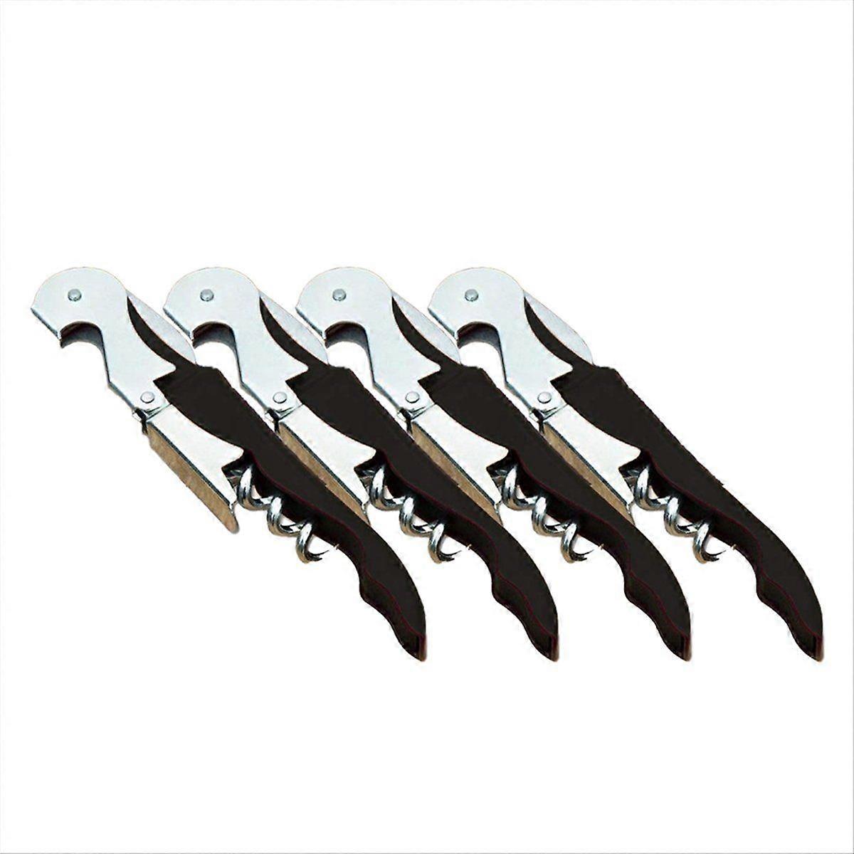 Professional Waiter Corkscrew Wine Openers Set, Stainless Steel, Multi-Functional for Bartenders, S