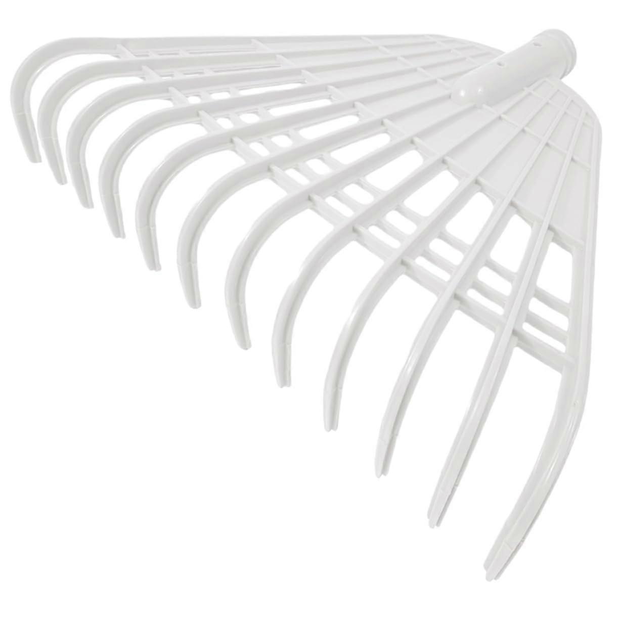 Lightweight Plastic Leaf Rake for Lawn and Garden with Durable Ergonomic Grip for Easy Cleanup