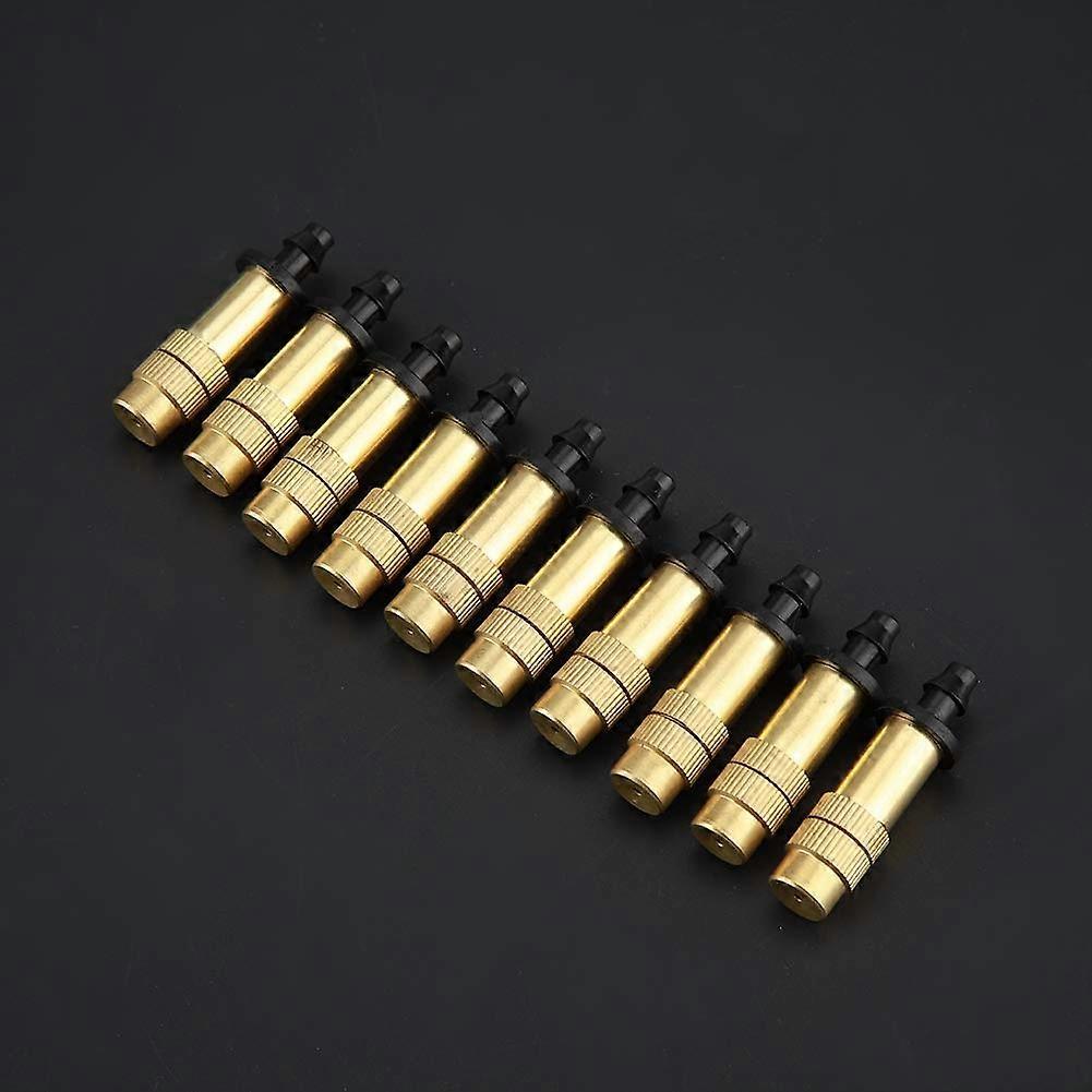 Adjustable Copper Garden Irrigation Nozzle with Spray Control for 4/7mm Hose and Seedling Care