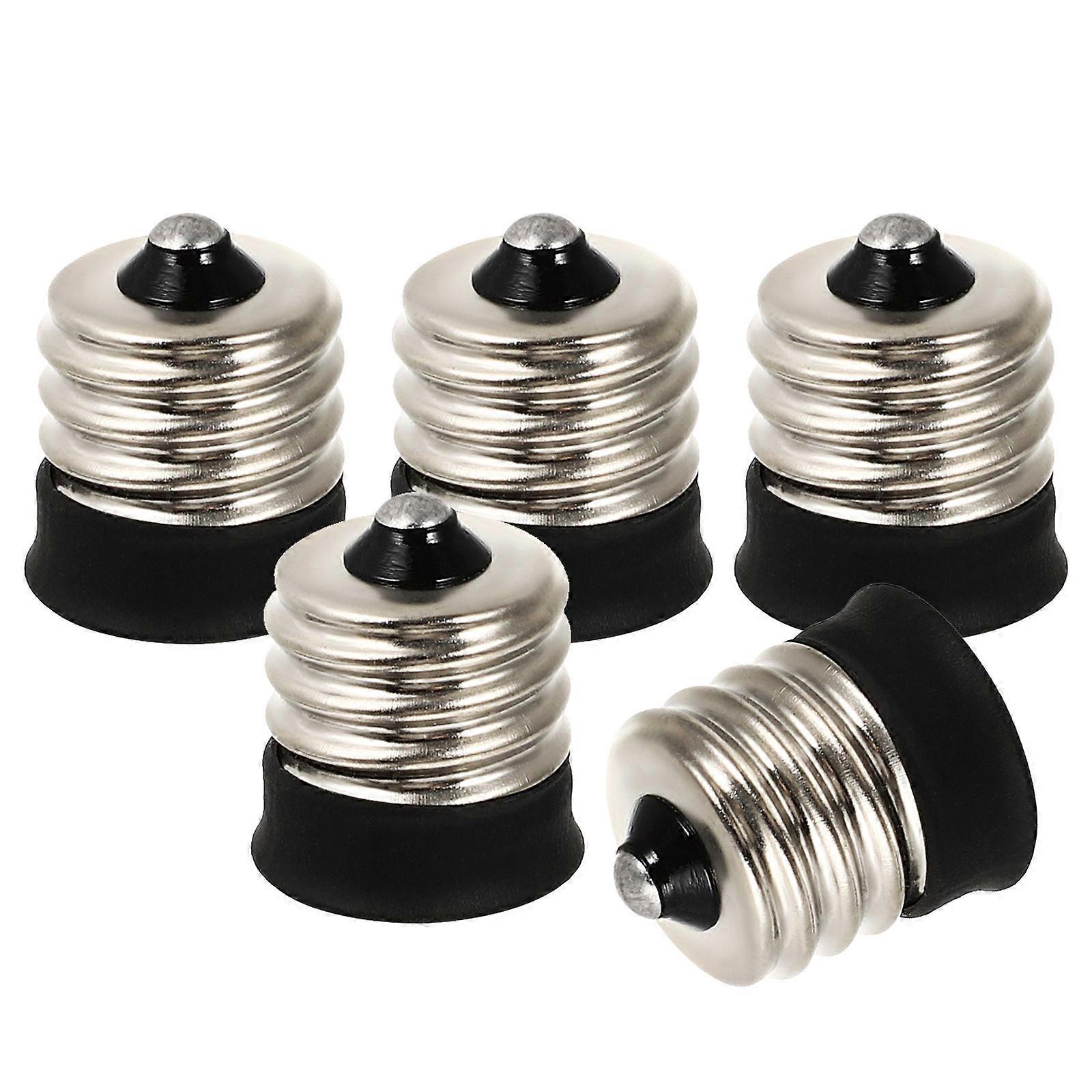 5pcs Durable E17 to E14 Adapter E17 to E14 Lamp Base Converter for Replacement