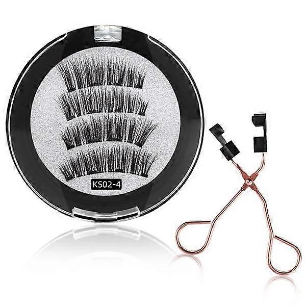 Magnetic eyelashes with applicator 2 pairs KS02-4