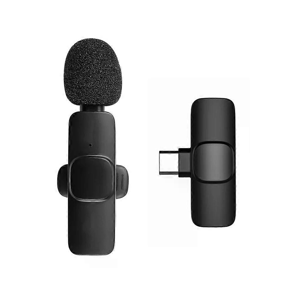Wireless Lavalier Microphone Live Broadcast Game Mic Noise Cancelling Audio Video Recording Mini Mic for iPhone Android Xiaomi
