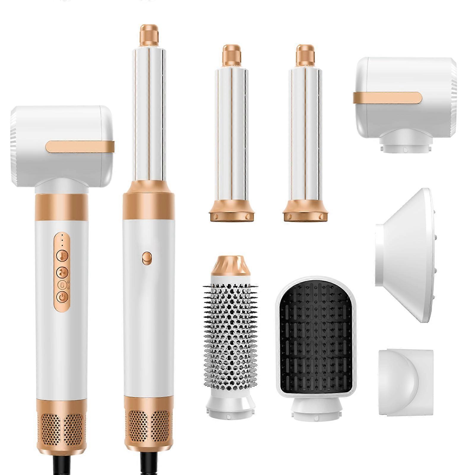 7 in 1 Blow Dryer Brush Set with Speed Motor and Negative Ion Tech, Hot Air Brush for Curling, Straightening and Smoothing