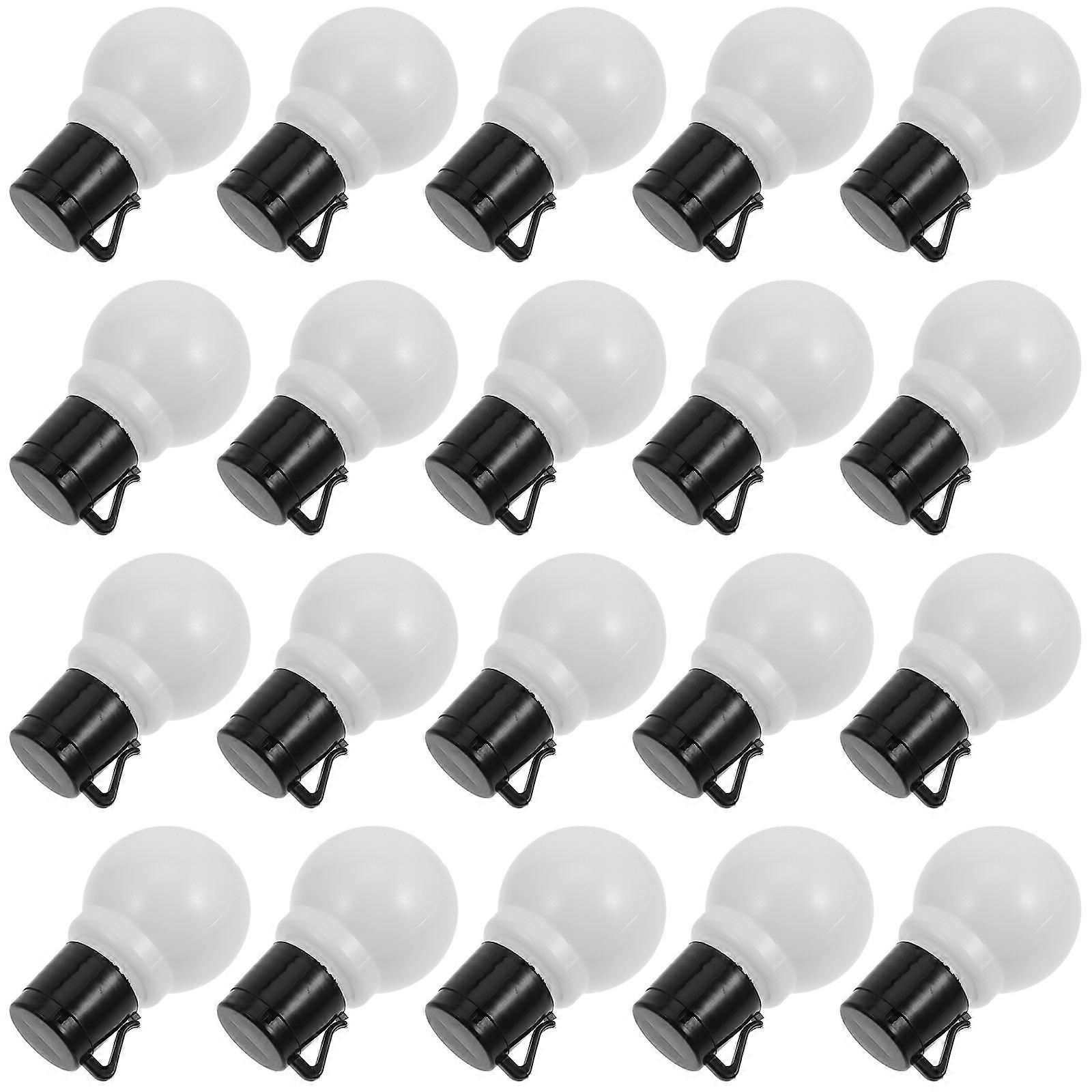Empty Globe Light Bulb Plastic Lamp Bulb for String Lights Replacement 20Pcs