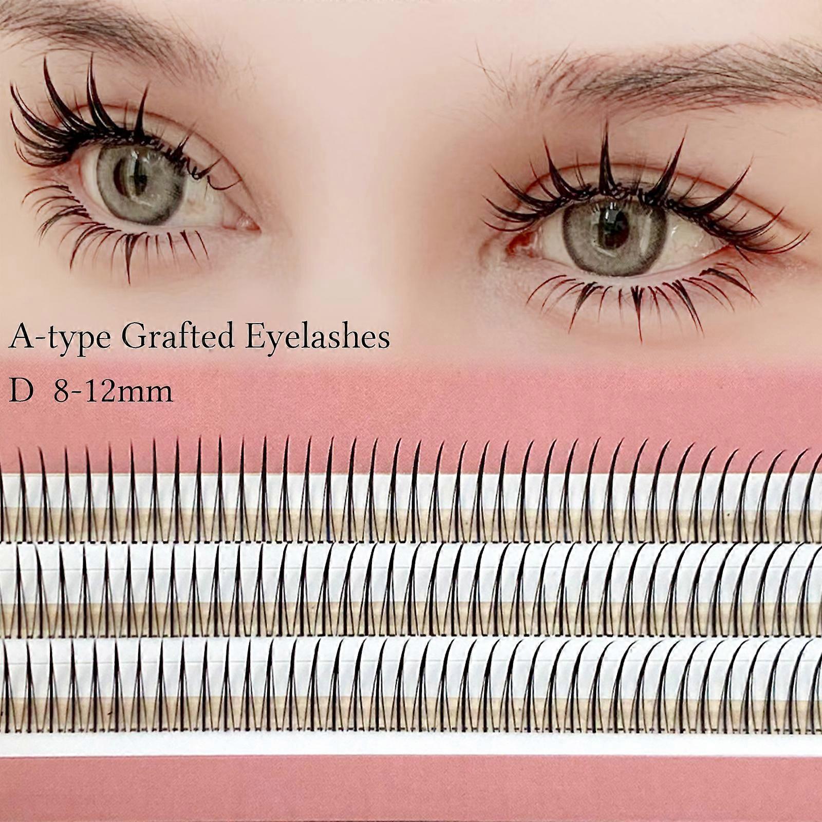 A-type M Shape Grafted Eyelashes Natural Individual Lashes Cluster Spikes Lash Wispy Premade Makeup Eyelash