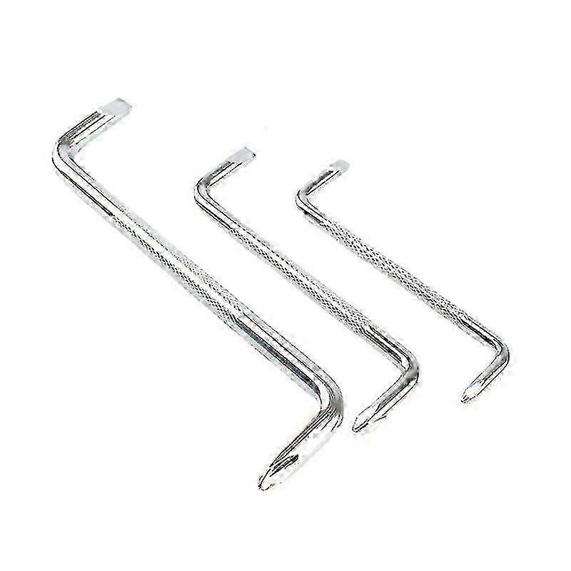 3-piece Magnetic Slotted Offset Screwdriver Set, Phillips Head And Flat Head Z-screwdriver, Silver