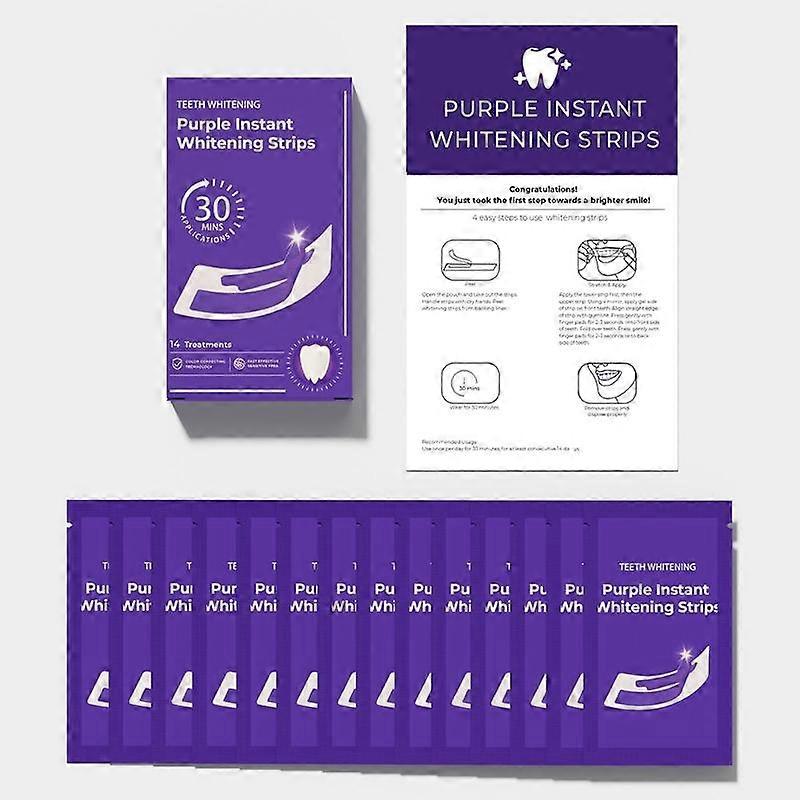 1PACK Toothpaste Instant Brightening V34 Toothpaste Purple Neutralizing Whitening Kit