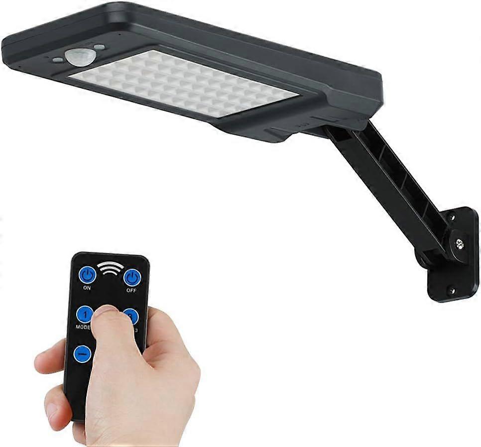 60 LED Solar Lights Outdoor, Led Wall Light Remote Control, Waterproof IP65 Wireless Motion Sensor with 120 Wide Angle Detection Wall Light Lamp for G