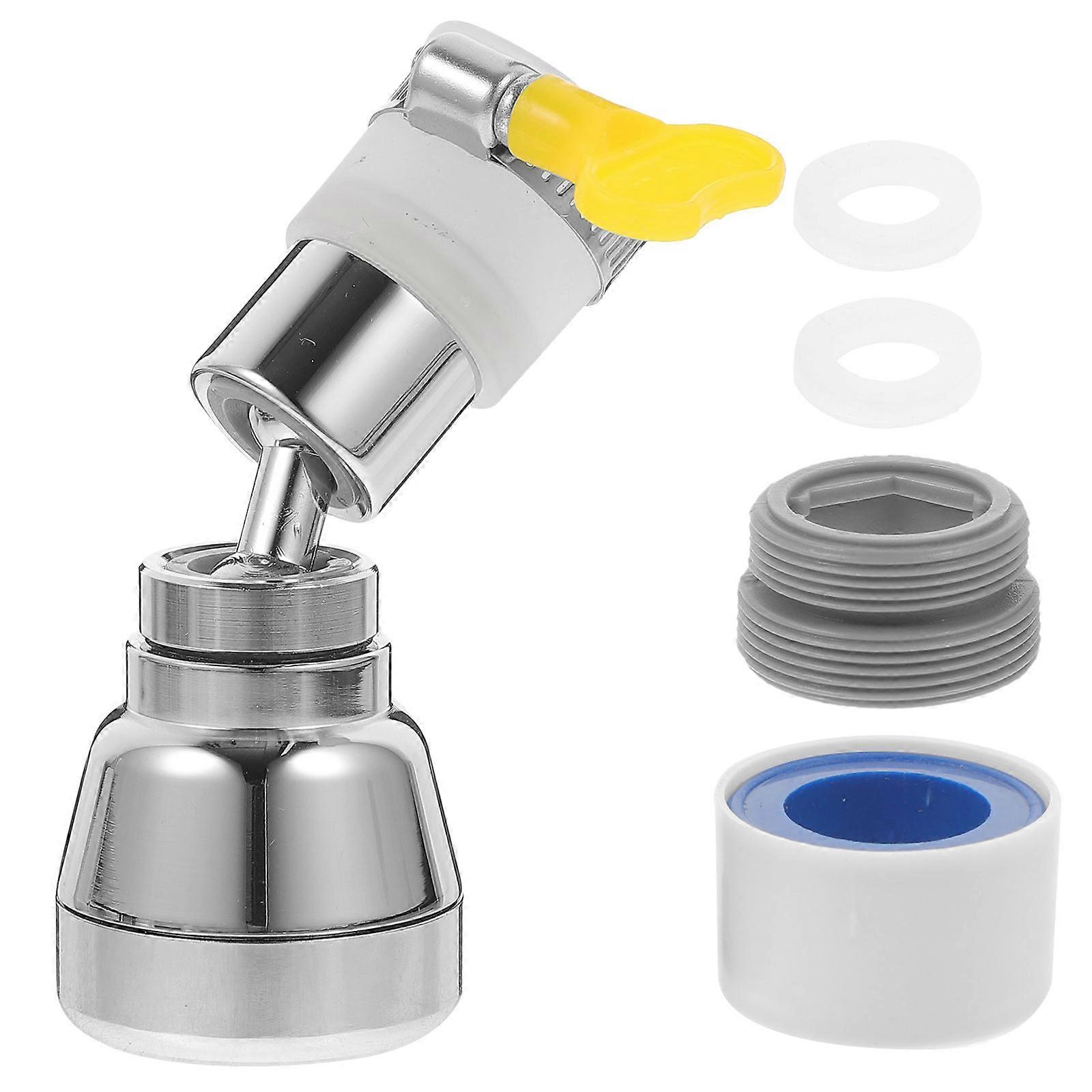 Faucet Sprayer Kitchen Sink Aerator for Water Saving 15Pcs Set Silver