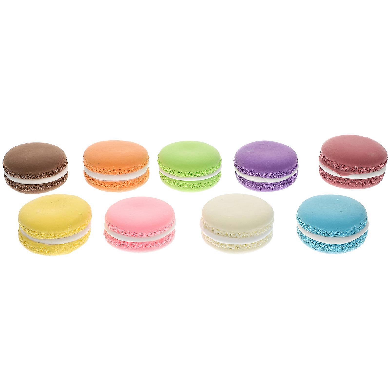 Simulation Macaron Model 9Pcs Artificial Dessert Model for Decor