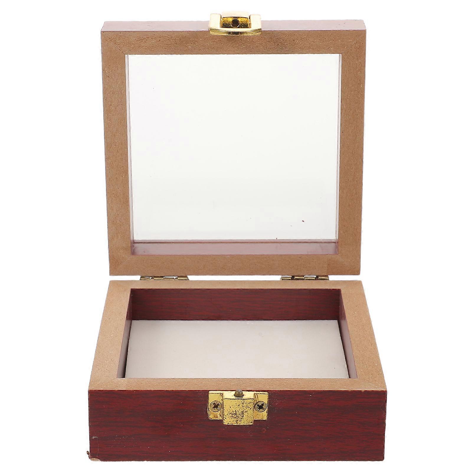 Specimen Display Coffee Shadow Box Frame with Wood and Acrylic Lid