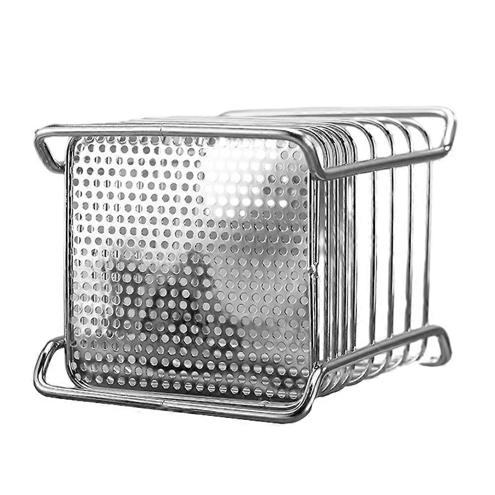 Silver Carbon Steel Draining Rack for Kitchen Use Multi-Functional 1Pcs