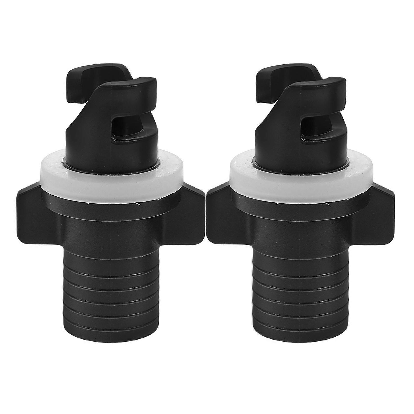 2Pcs Inflatable Boat Valve Hose Adapter Plug for Pump