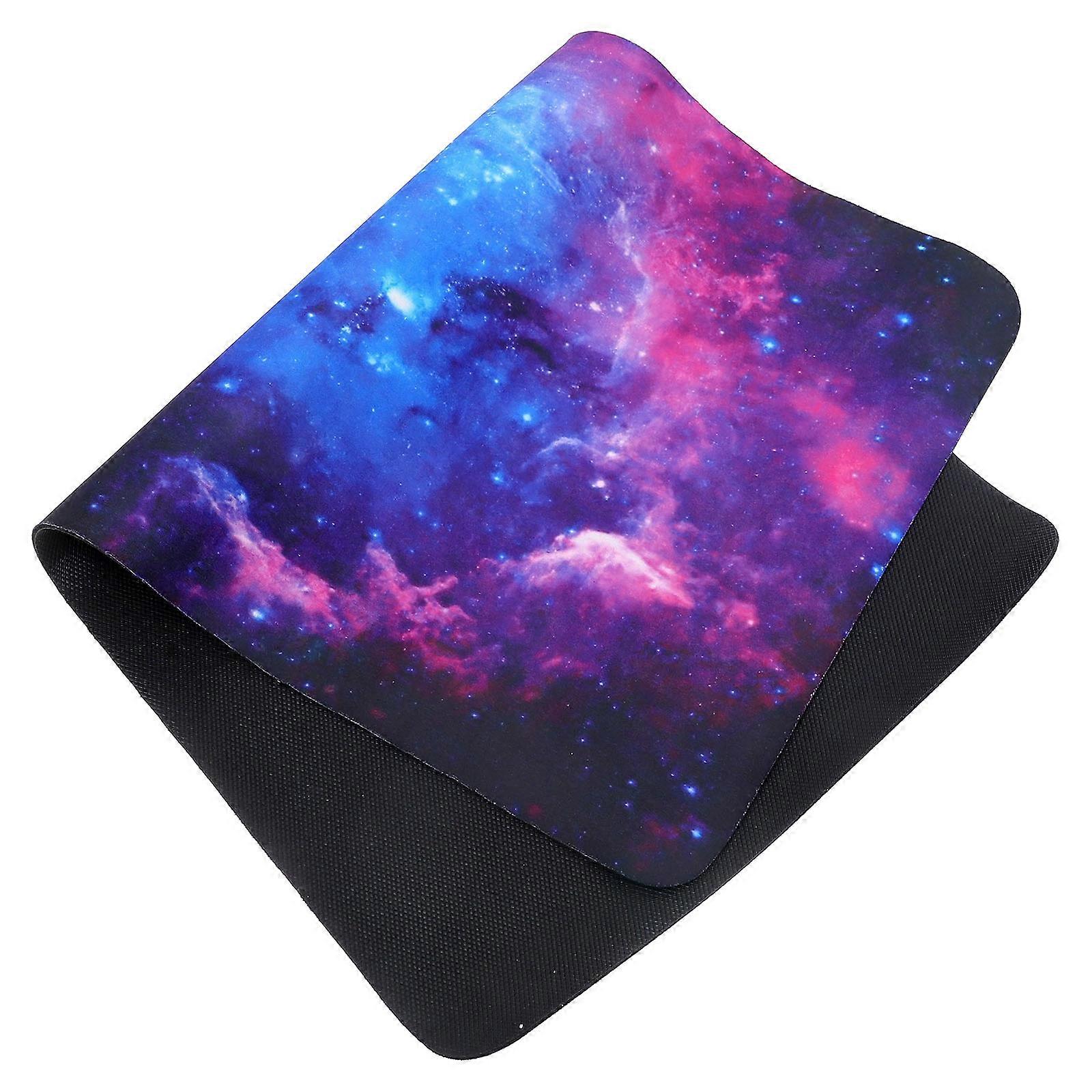 Mouse Pad Gaming Accessory For Office Use Stable TPR Material Blue Rectangle 1Pcs