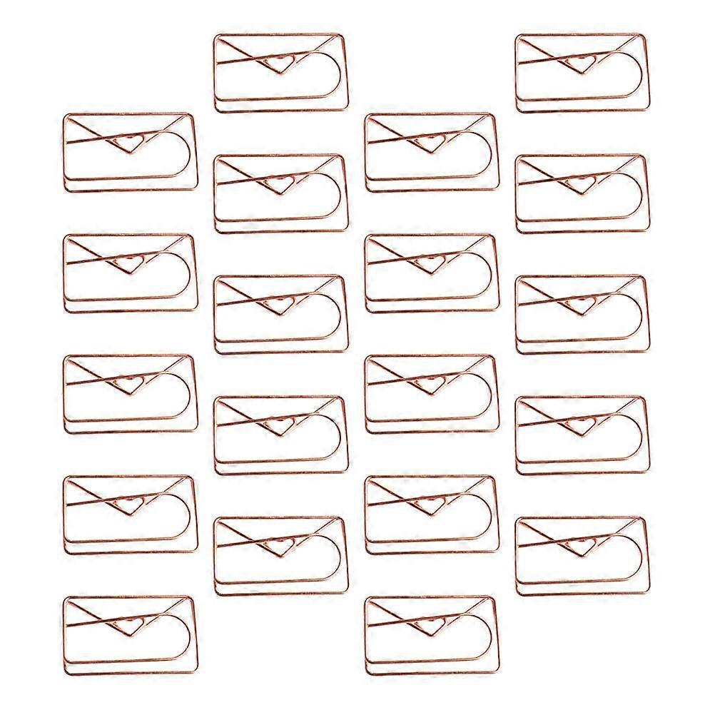 Small Paper Clips Decorative Envelope Clips for Storage Use 20Pcs