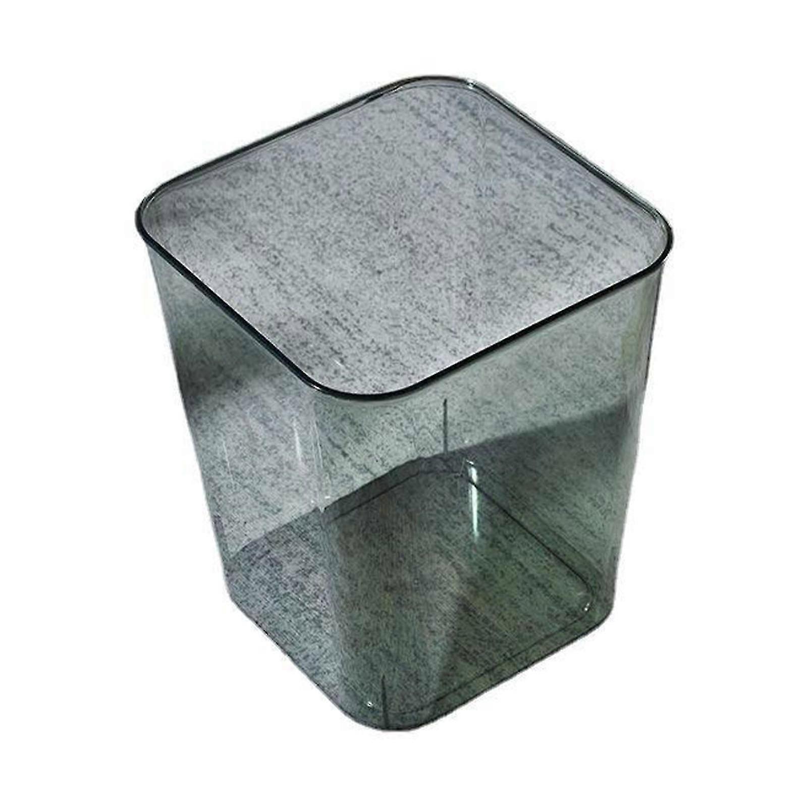 Large Capacity Multifunctional Transparent Acrylic Open Waste Basket Garbage Container Bin 25-26