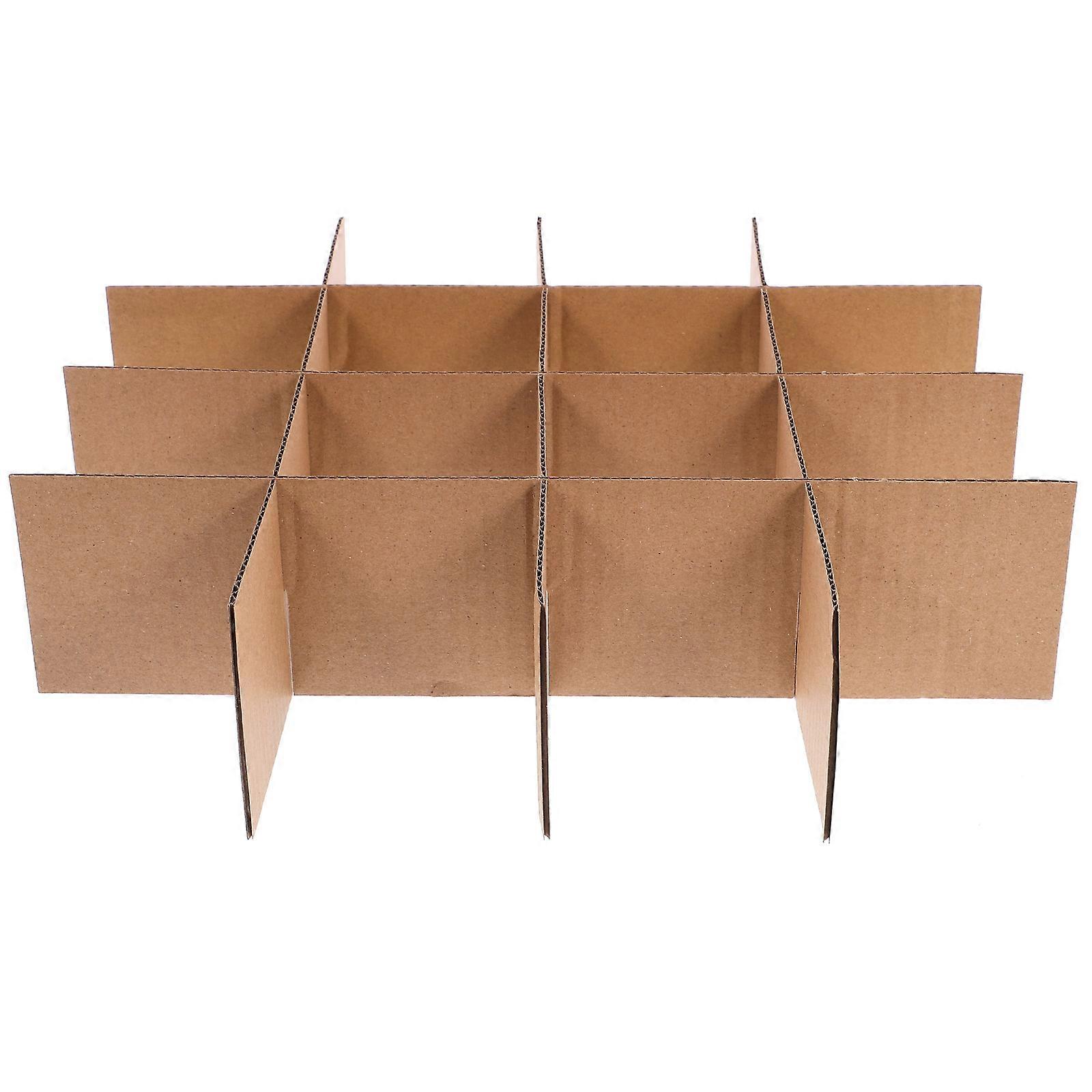 Cardboard Box Divider for Dish Providing Protection 2Pcs for Packing