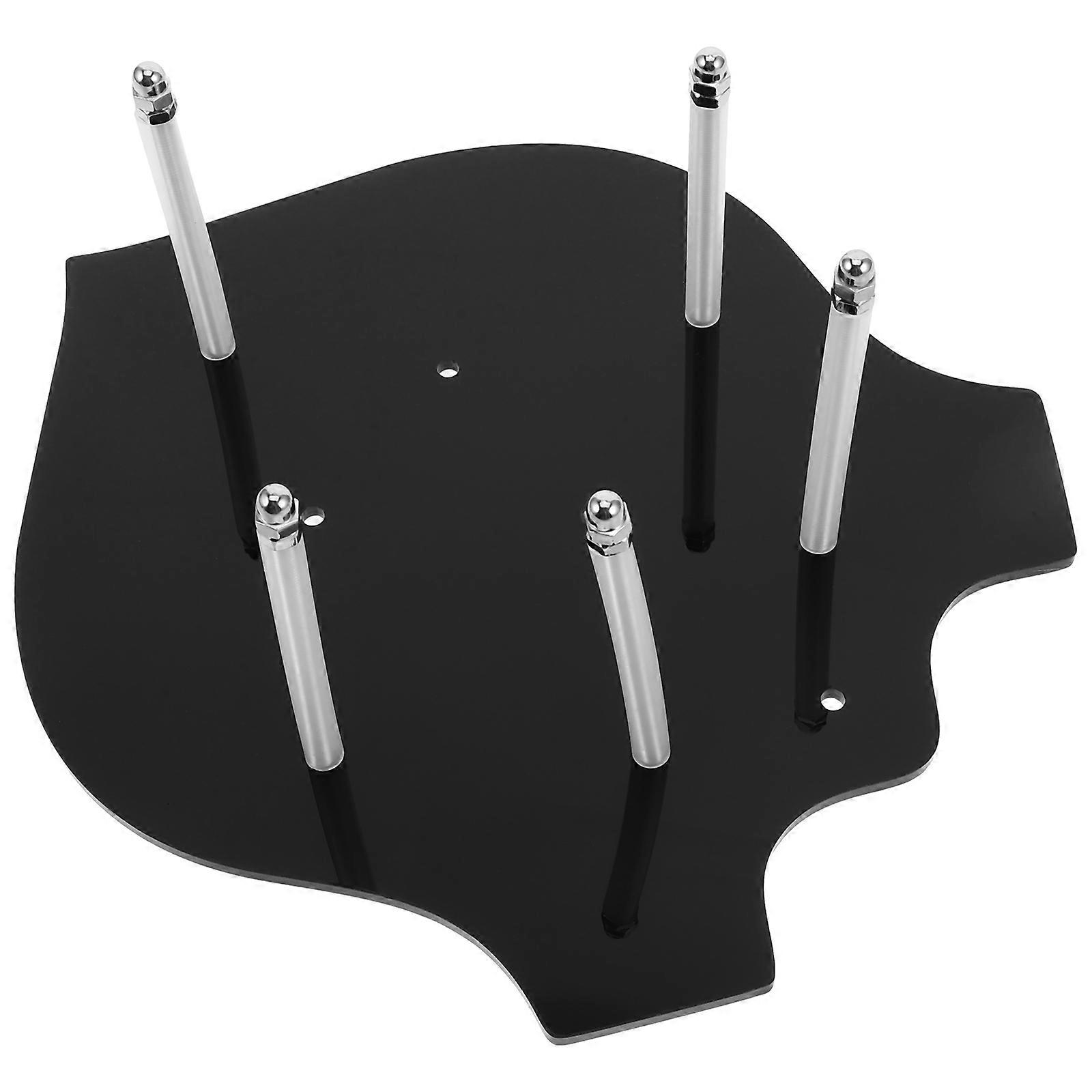 Wall Mount Display Sword Rack for Storage Use Black Acrylic