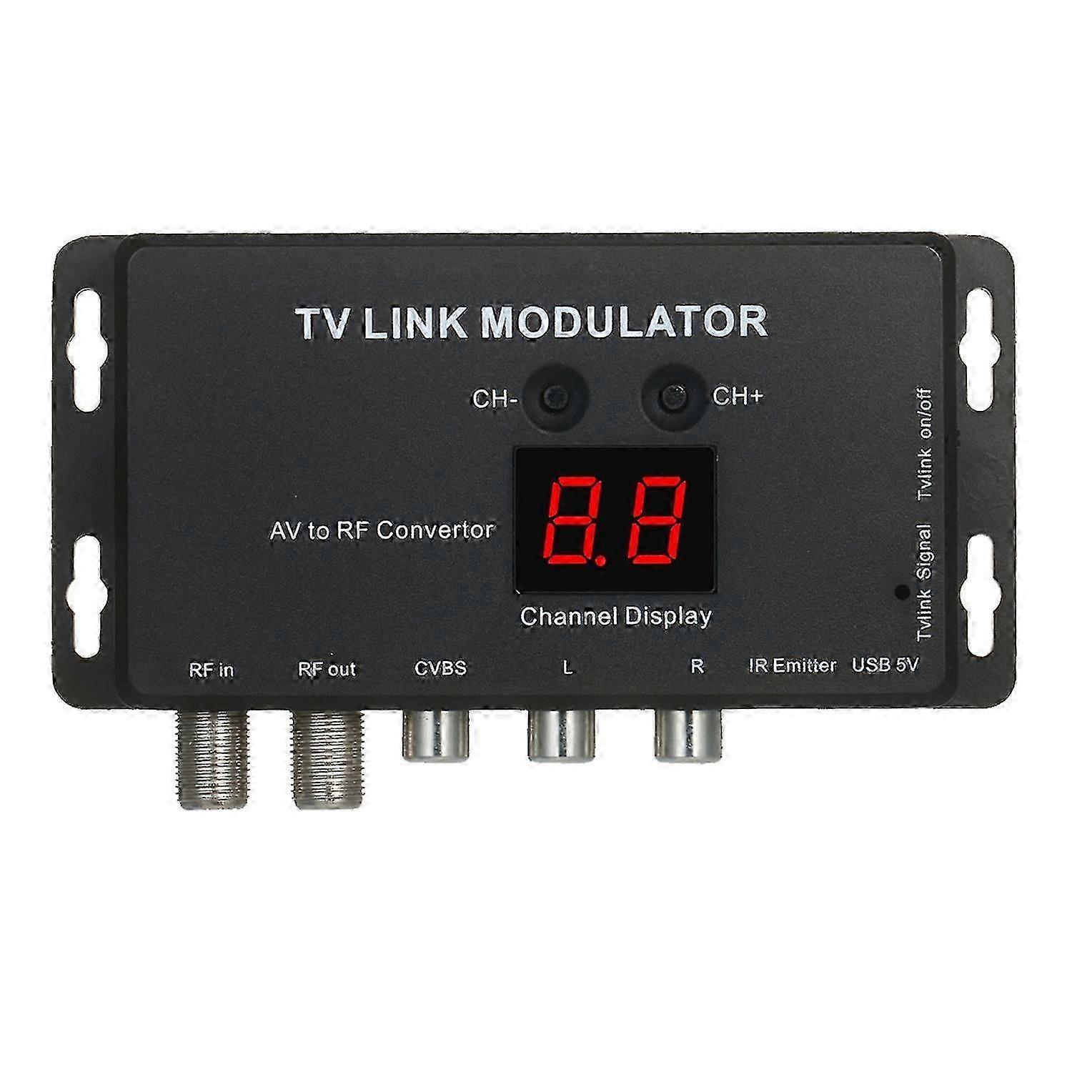2025 TVLINK Modulator AV to RF Convertor & IR Extender RF Modulator