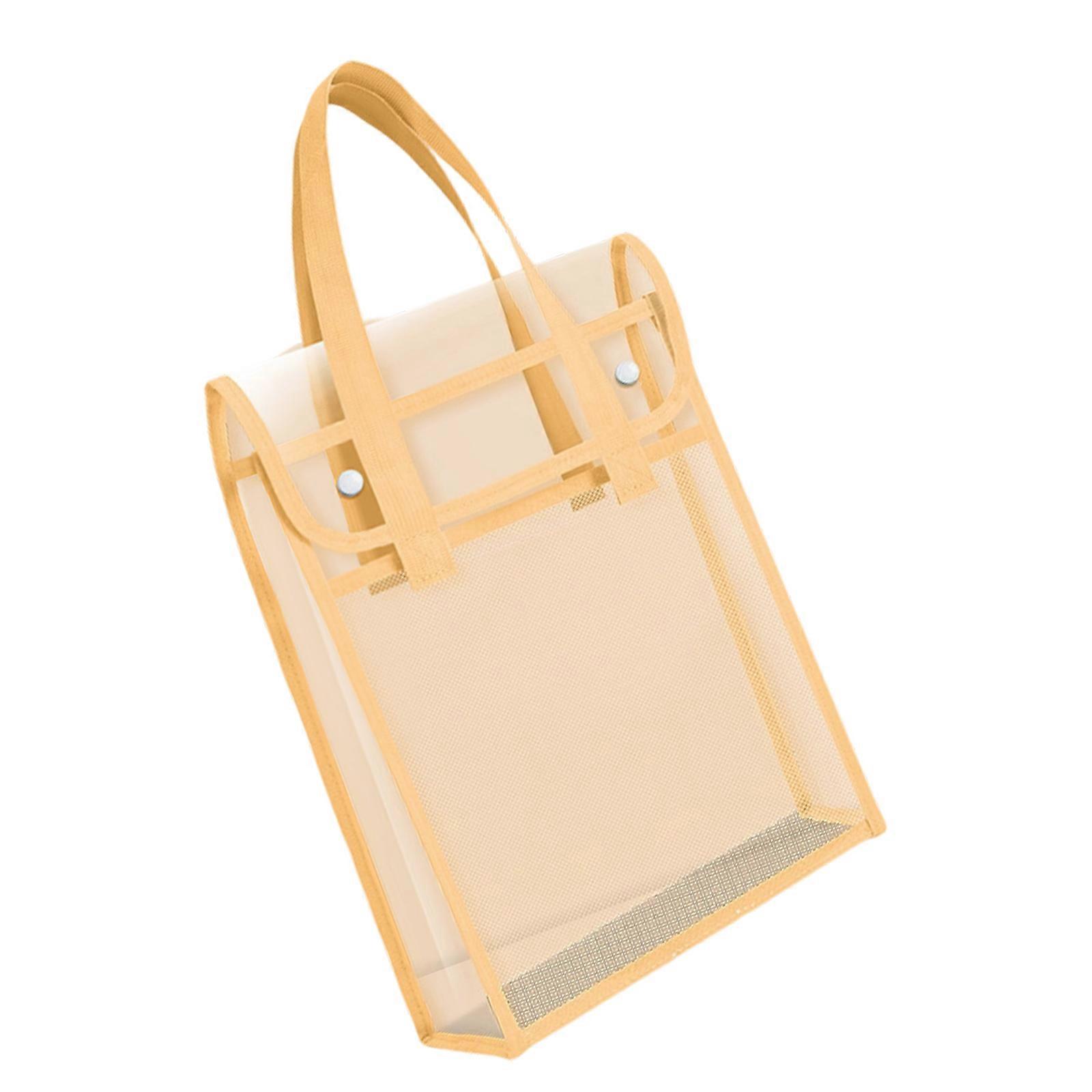 Waterproof Document Case Thickened Design Clear High Capacity Comfortable Handle Suitable for Commuters and Students  4