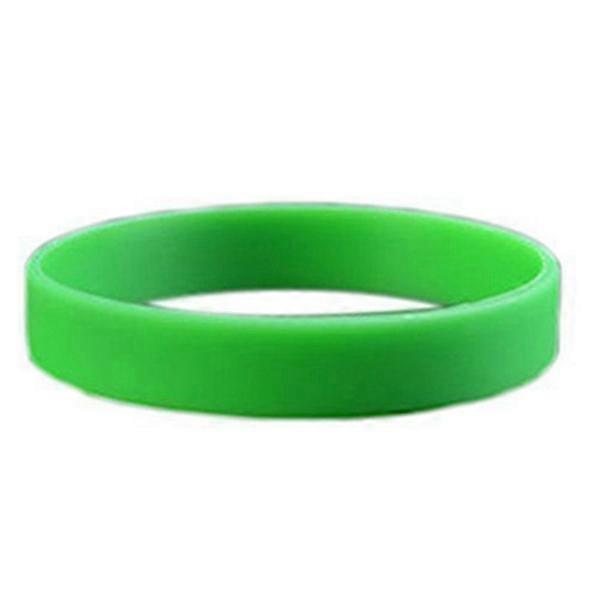Silicone Rubber Wristband Bangle Green