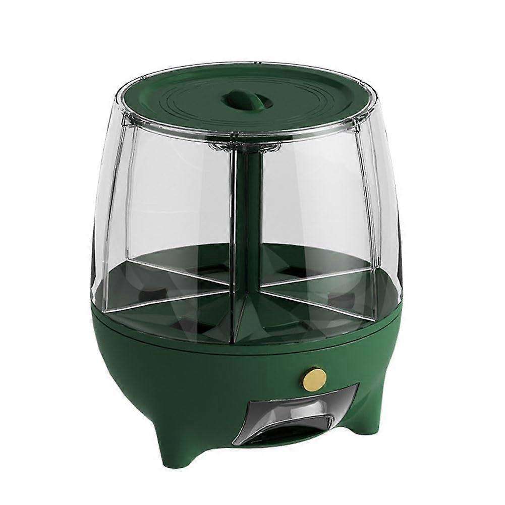 360 Rotating Cereal Dispenser with MoistureProof Seal for Kitchen Rice and Grain Storage
