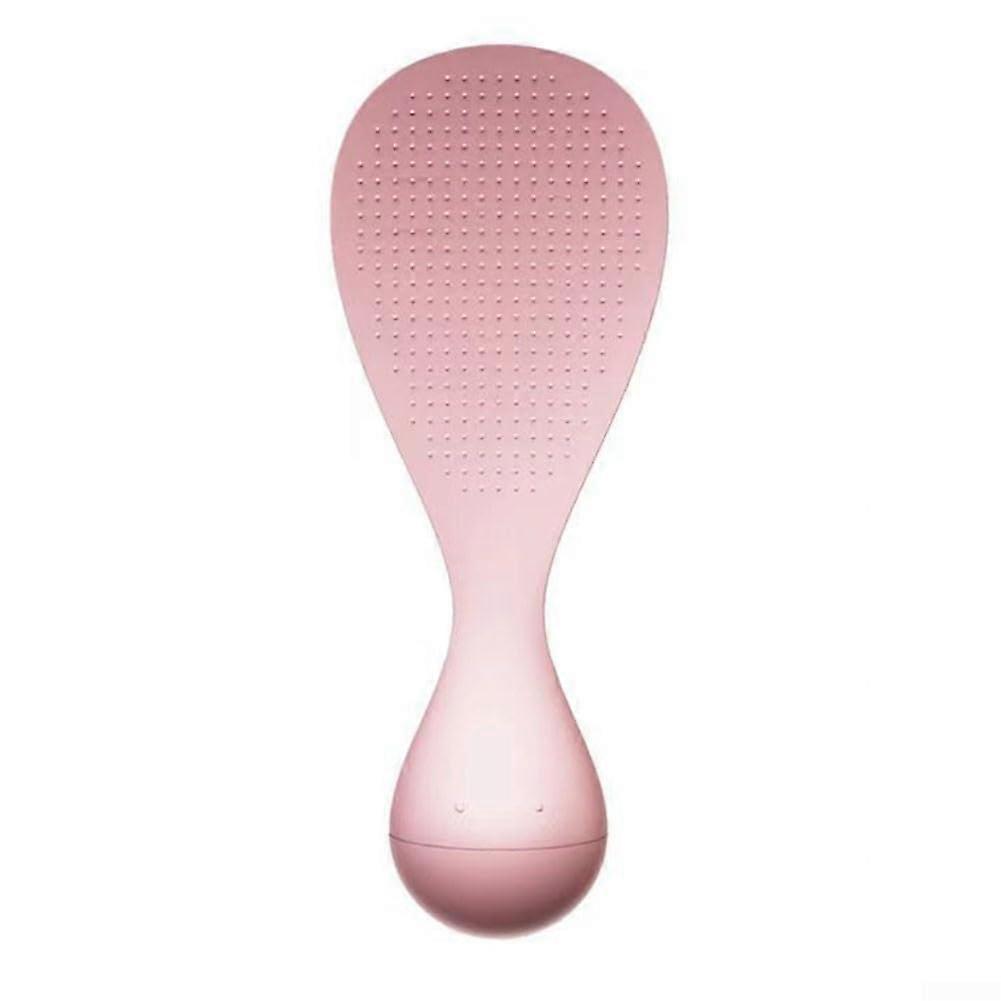 Rice Serving Spoon with Upright Handle Design, NonStick PP Material, Easy Clean, Pink