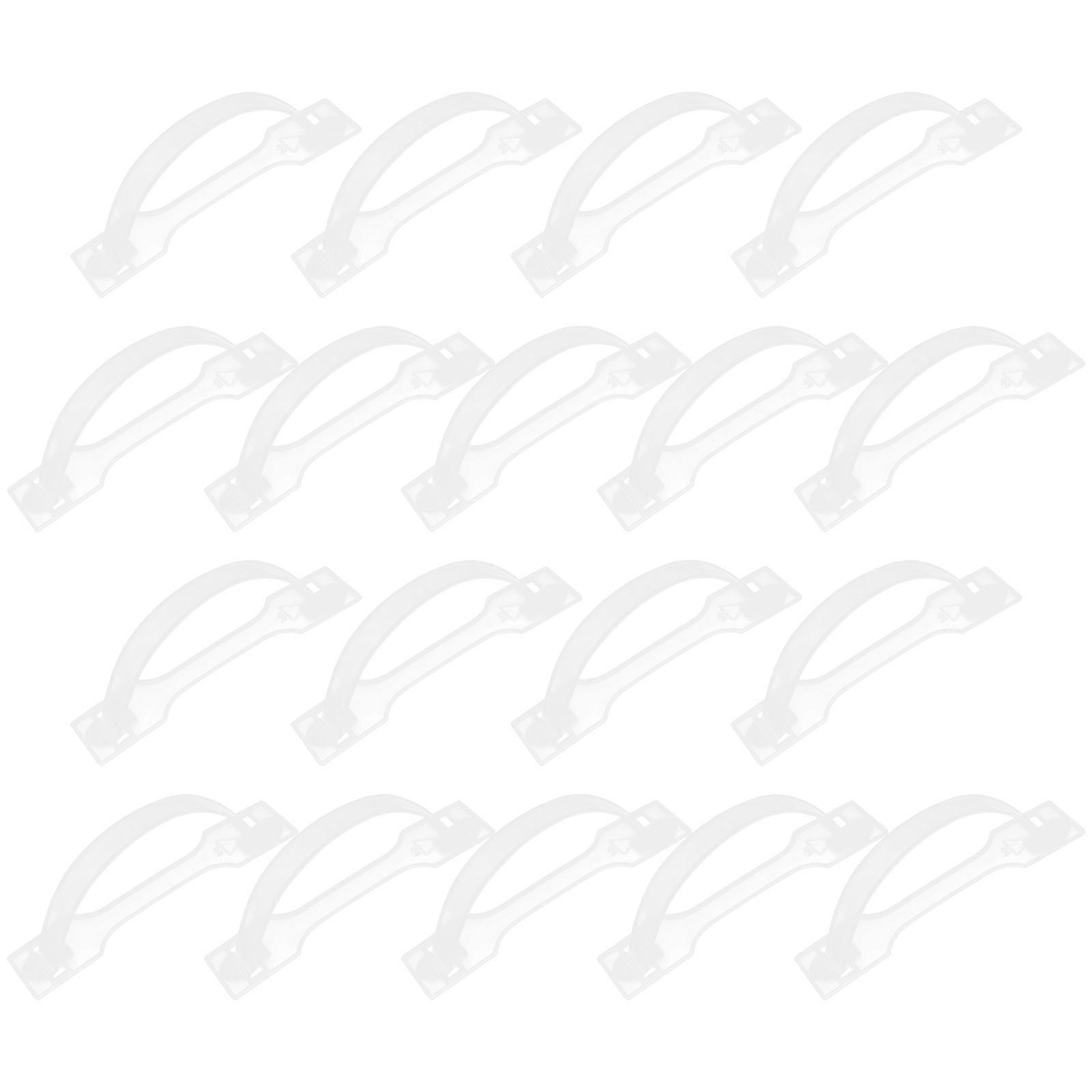 White Plastic Cake Box Handle for Box 100Sets Strong Load Capacity