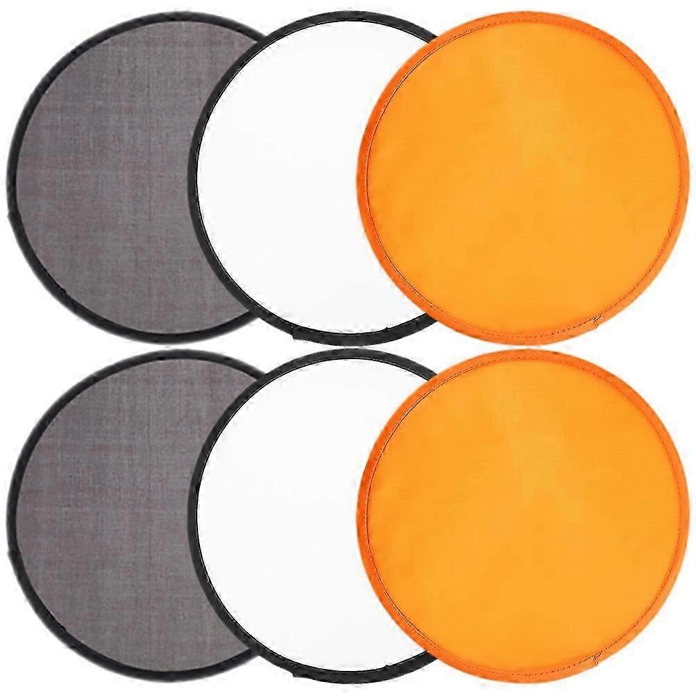 6pcs Portable Round Foldable Summer Fans for Outdoor Use