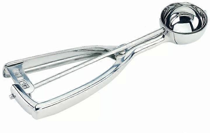 Stainless Steel Disher 10 Inch Ergonomic Thumb Squeeze Scoop for Precise Portion Control