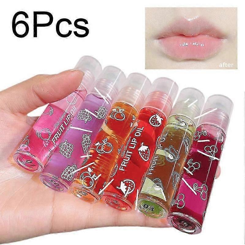 moisturizing lip oil set 6pcs long lasting roll on