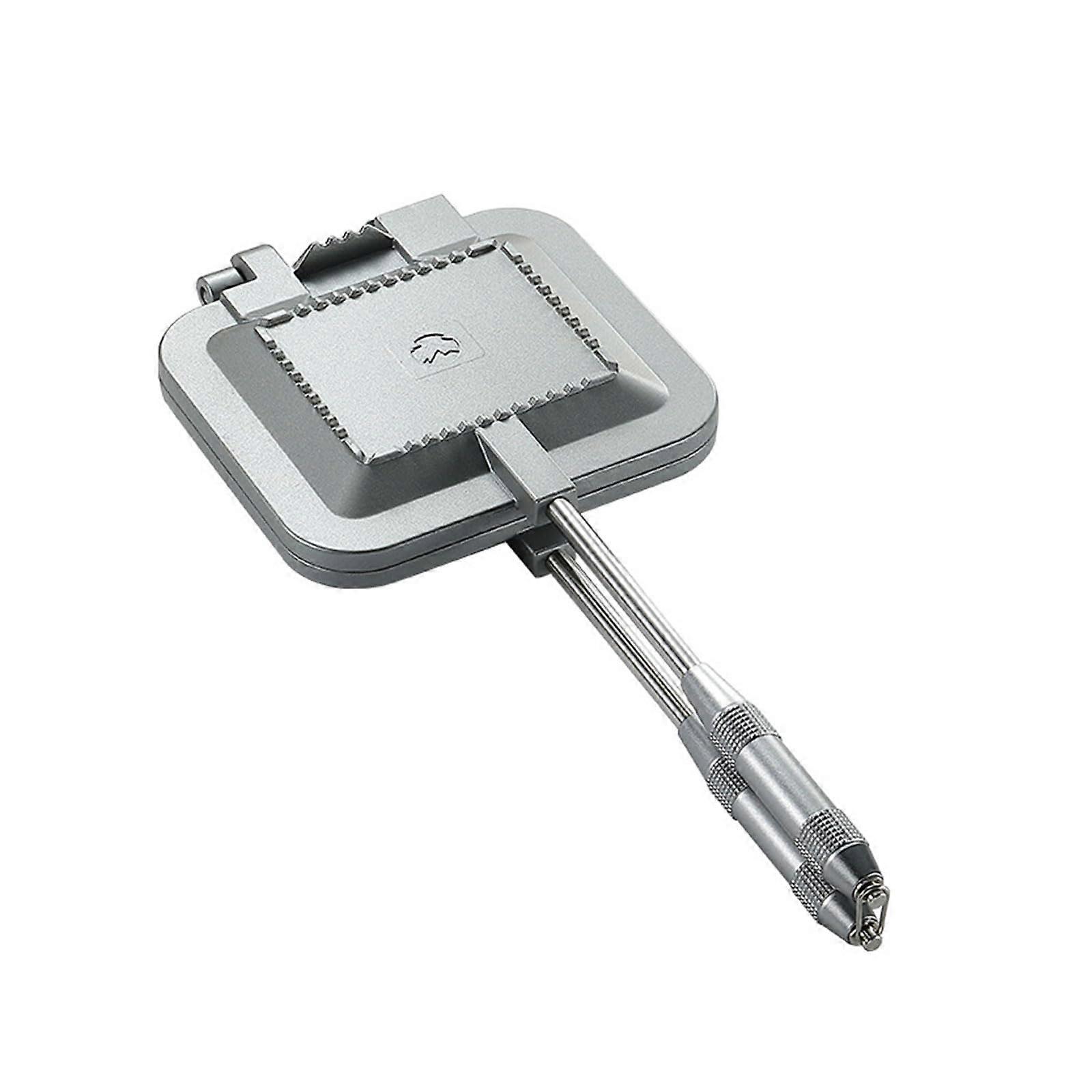 Sandwich Maker NonStick DoubleSided Pan with Detachable Handle for Outdoor Camping Cooking