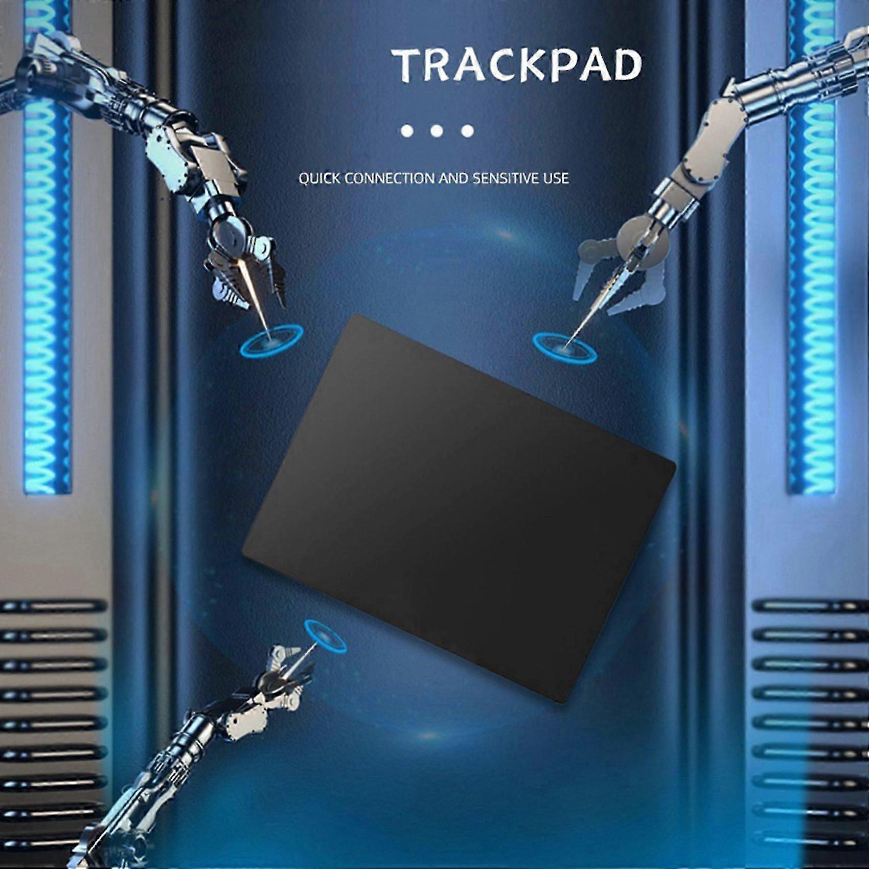 2X USB Wired Multi-Touch Trackpad Slim Touchpad Mouse for Window Desktop/Laptop/Notebook Computer PC Black