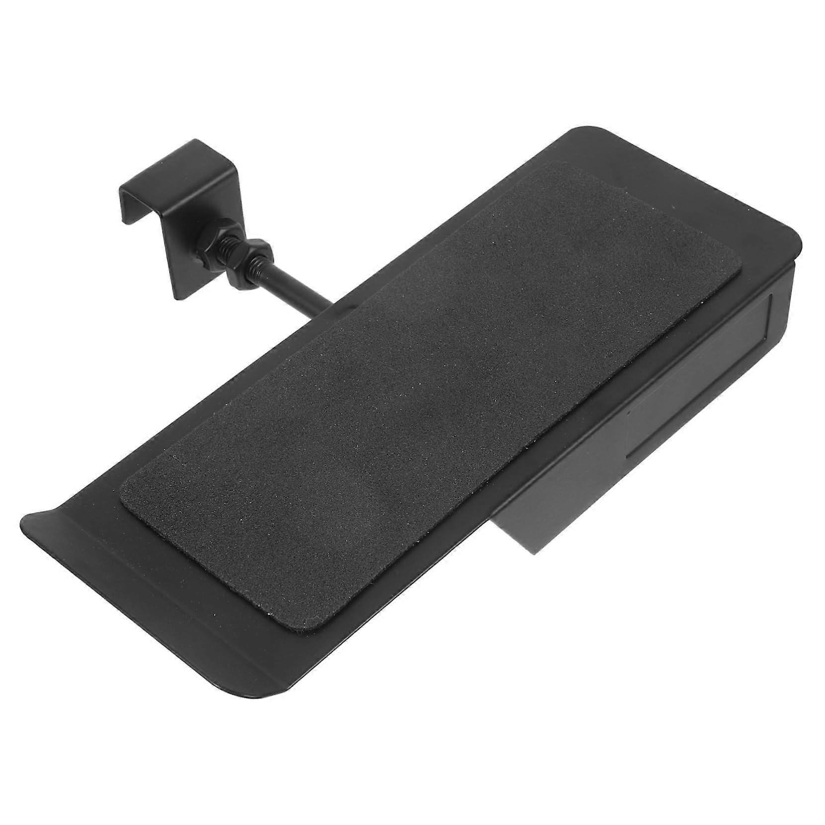 Wall Mounted Shoe Rack with Adjustable Display Stand, SpaceSaving Black Iron Sneaker Holder