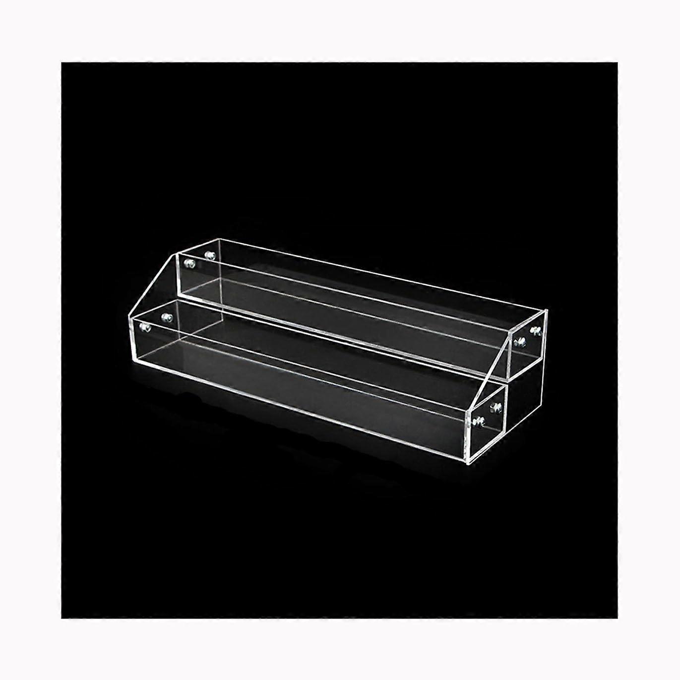 Acrylic Cigarette Display Rack 2Tier Clear Organizer Shelf for SpaceSaving Storage and Easy Access