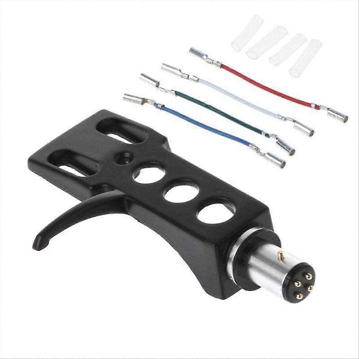Phono Turntable Headshell Mount Phono Phonograph Holder Stylus Lead Wire for LP Disc Record Player
